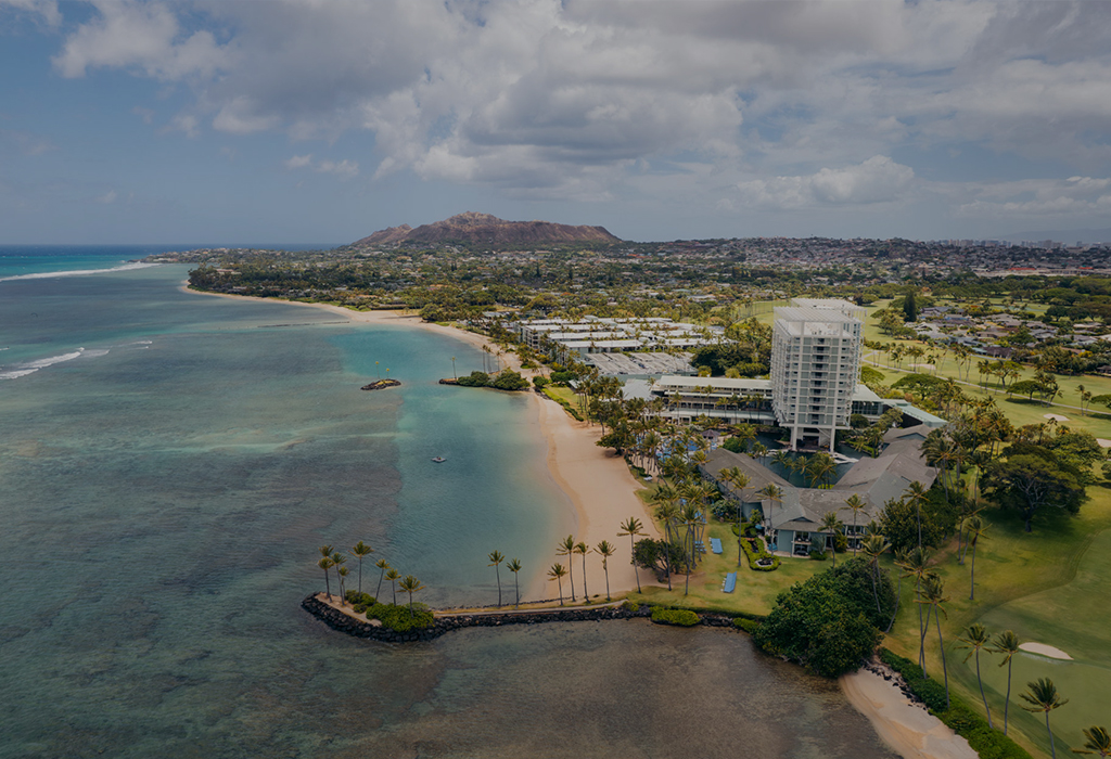 Photo of Kahala resort from drone