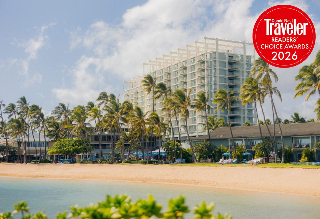 view of kahala resort from beach